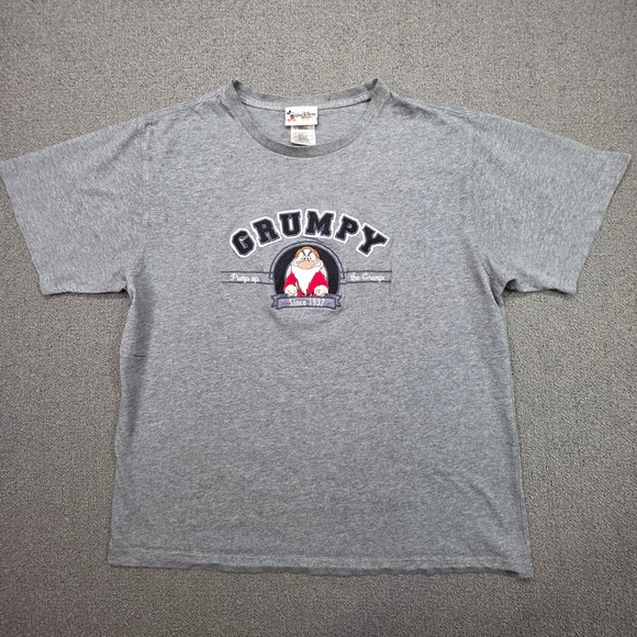 Walt Disney World Other - Walt‎ Disney World Grumpy Snow White Embroidered T-Shirt Grey Mens L
